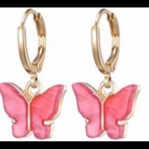 Dark Pink Brandy Melville Earrings